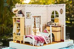 DIY Handcraft Miniature Project Dolls House LED Lights Cindy's Summer House Kit