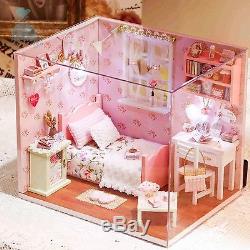 DIY Handcraft Miniature Project Dolls House My Little Angels Pink Bedroom 2017