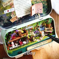DIY Handcraft Miniature Project Kit Dolls House Countryside Memories Tin Box