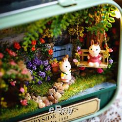 DIY Handcraft Miniature Project Kit Dolls House Countryside Memories Tin Box