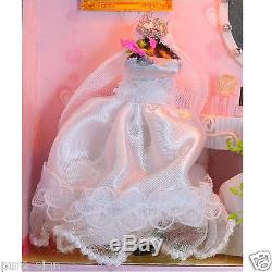 DIY Handcraft Miniature Project Kit Dolls House European The Wedding Dress Shop