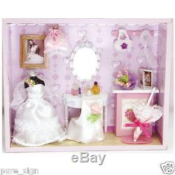 DIY Handcraft Miniature Project Kit Dolls House European The Wedding Dress Shop