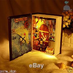 DIY Handcraft Miniature Project Kit The Sailor's Diary Lights Wooden Dolls House