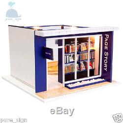 DIY Handcraft Miniature Project Kit Wooden Dolls House My Local Book Shop