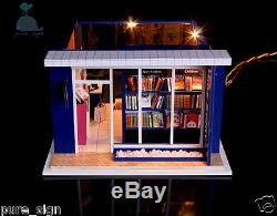 DIY Handcraft Miniature Project Kit Wooden Dolls House My Local Book Shop