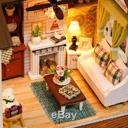 DIY Handcraft Miniature Project My Little Country Lodge White Wooden Dolls House