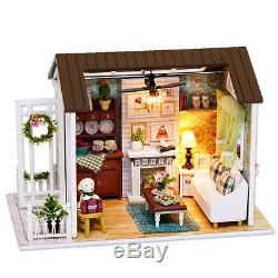 DIY Handcraft Miniature Project My Little Country Lodge White Wooden Dolls House