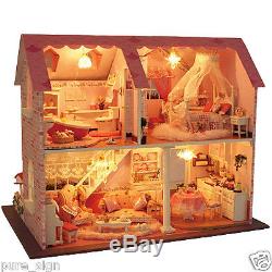 DIY Handcraft Miniature Project My Pink Sweetheart Music Wooden Dolls House