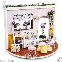 DIY Handcraft Miniature Project Rotating My Lavender Garden Wooden Dolls House