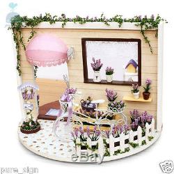 DIY Handcraft Miniature Project Rotating My Lavender Garden Wooden Dolls House