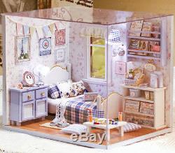 DIY Handcraft Miniature Project Wooden Dolls House Kit My Little Boys Bedroom 17