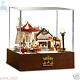 Diy Handcraft Miniature Project Wooden Dolls House Merry Go Round Carousel