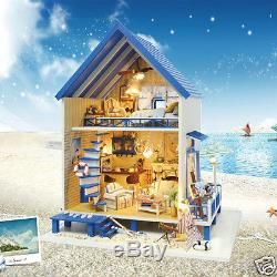 DIY Handcraft Miniature Project Wooden Dolls House My Aegean Sea Beach House