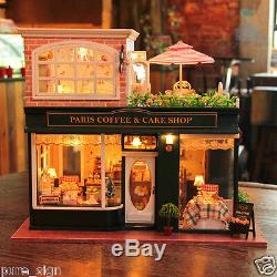 DIY Handcraft Miniature Project Wooden Dolls House My Little Coffee Shop n Paris