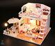 Diy Handcraft Miniature Project Wooden Dolls House My Little Pink Holiday Villa