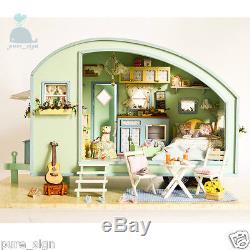 DIY Handcraft Miniature Project Wooden Dolls House My Stylish Holiday Caravan