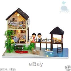 DIY Handcraft Miniature Project Wooden Dolls House My Water Villa in Maldives