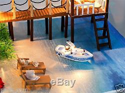 DIY Handcraft Miniature Project Wooden Dolls House My Water Villa in Maldives