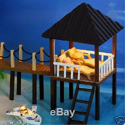 DIY Handcraft Miniature Project Wooden Dolls House My Water Villa in Maldives