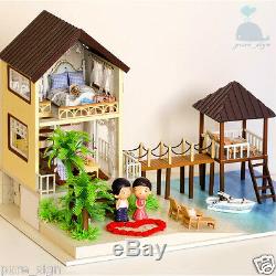 DIY Handcraft Miniature Project Wooden Dolls House My Water Villa in Maldives