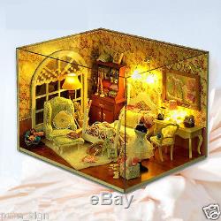 DIY Handcraft Miniature Project Wooden Dolls House The Aureate Sunlight Bedroom