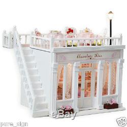 DIY Handcraft Miniature Project Wooden Dolls House The Chocolatier Cafe Shop