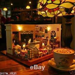 DIY Handcraft Miniature Project Wooden Dolls House The Love Melody Cafe Lounge