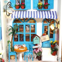 DIY Handcraft Miniature Project Wooden My Summer Trip Diary Greece Dolls House