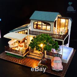 DIY Handcraft Miniature Wooden Dolls House My Summer Holiday House in London