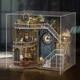 Diy Miniature Doll House Kit Wooden Wizard Magic Workshop Garden Gifts Christmas