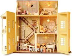 DIY Miniature Dollhouse Kit Wooden Mini Doll House Accessories with Furniture