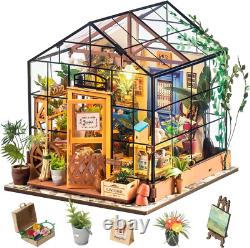 DIY Miniature House Kits for Adults Greenhouse Dolls House Craft Kits for Adults
