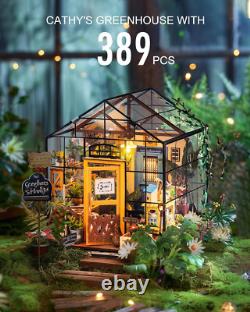 DIY Miniature House Kits for Adults Greenhouse Dolls House Craft Kits for Adults