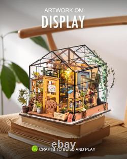 DIY Miniature House Kits for Adults Greenhouse Dolls House Craft Kits for Adults