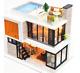 Diy Miniature Pool Doll House Wooden Furniture Architectural Villa Dollhouse Kit