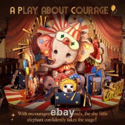 DIY Miniature Wooden Music Box Dollhouse Kit Animal Carnival 3D Puzzle Handmade