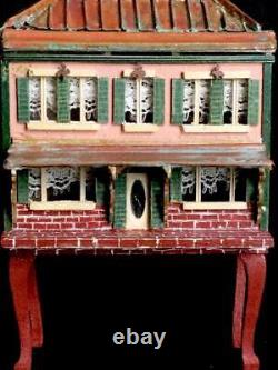 DOLLHOUSE handcrafted DOLL HOUSE Miniature orig $299