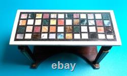 DOLLS HOUSE MINIATURE PIETRA DURA REAL MARBLE TABLE BY KARL McNICHOLL