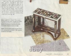 DOLLS HOUSE MINIATURE PIETRA DURA REAL MARBLE TABLE BY KARL McNICHOLL