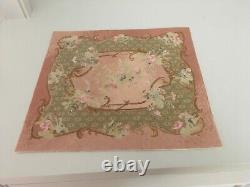 DOLLS HOUSE MINIATURES 112th LARGE AUBUSSON STYLE NEEDLEPOINT CARPET ARTISAN