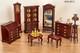 Dolls House Parlour Set Clock, Cabinets, Secretary Desk & Mack Miniatures- Vtg