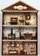 Danbury Goebel M. I. Hummel Miniature Doll House Wall Display 6 Furnished Rooms