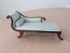 David Booth Miniature Dolls House Chaise Lounge In Striped Silk