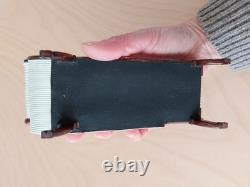 David Booth Miniature Dolls House Chaise Lounge In Striped Silk