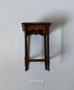 David Wadley Miniature Wooden Side Table Dollshouse