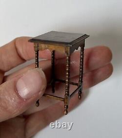 David Wadley Miniature Wooden Side Table Dollshouse