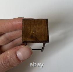 David Wadley Miniature Wooden Side Table Dollshouse