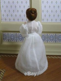 Debra Hammond Victorian Lady Doll White Lace Artisan Dollhouse Miniature DH-M300