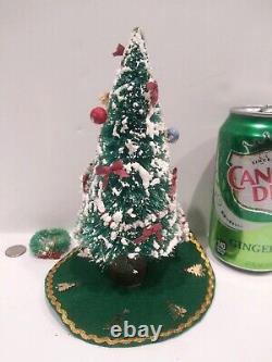 Decorated Miniature Dollhouse Christmas Trees