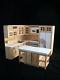 Deluxe Kitchen Set Oak T4725 Dollhouse Miniature 8pc 1/12 Scale Wood